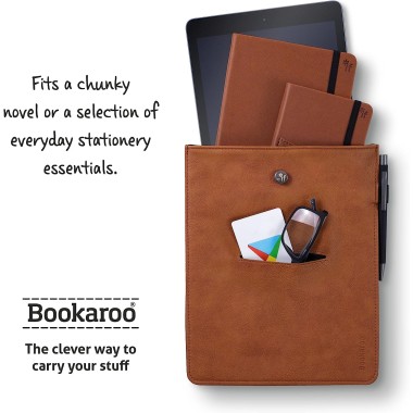 Books & Stuff Pouch Brown by Bookaroo - 1