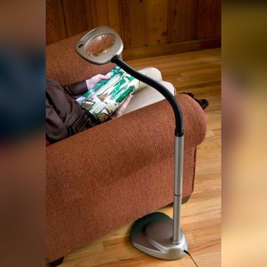 XtraFlex Magnifier with 12 LED Floor Lamp
