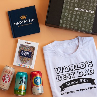 Personalised World's Best Dad Hamper With Beer - 1