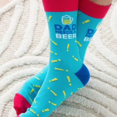 Dad Needs A Beer Socks - 1
