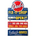 Dad's Fix It Shop Retro Metal Sign - 1
