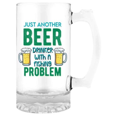 Just Another Beer Drinker With A Fishing Problem Premium Beer Stein - 1