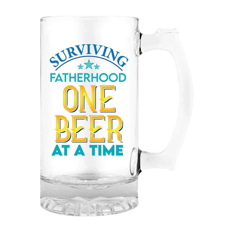 Surviving Fatherhood One Beer At A Time Premium Beer Stein