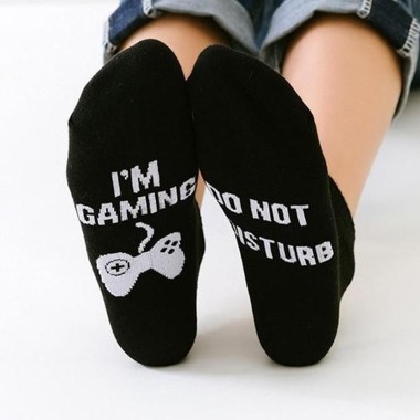 Do Not Disturb, I'm Gaming Socks - 1