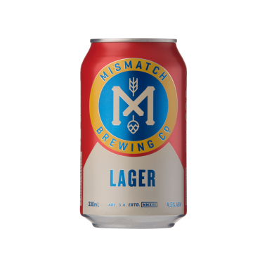Mismatch Brewing Co Lager 375ml Can - 1