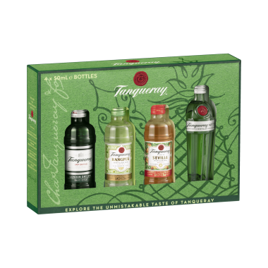 Tanqueray Gin Tasting Miniatures Gift Pack 4 x 50ml - 1
