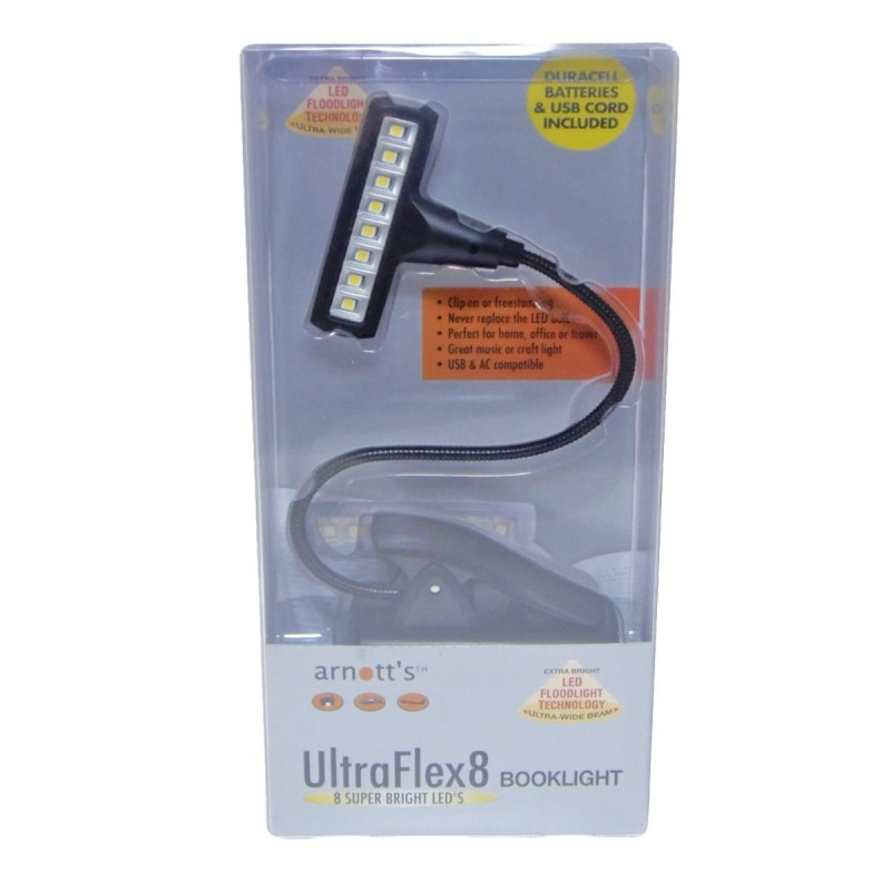 Large Super Bright LED Clip-On Book Light - 5