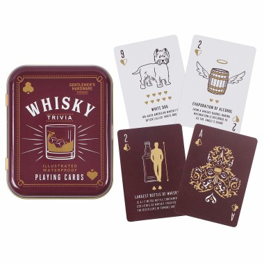 Whisky Trivia Playing Cards by Gentlemen's Hardware - 1