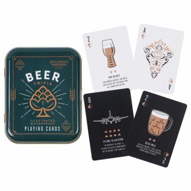 Beer Trivia Playing Cards by Gentlemen's Hardware - 1