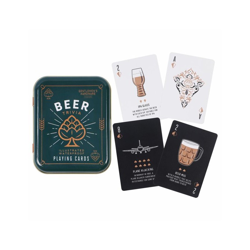 Beer Trivia Playing Cards by Gentlemen's Hardware - 1