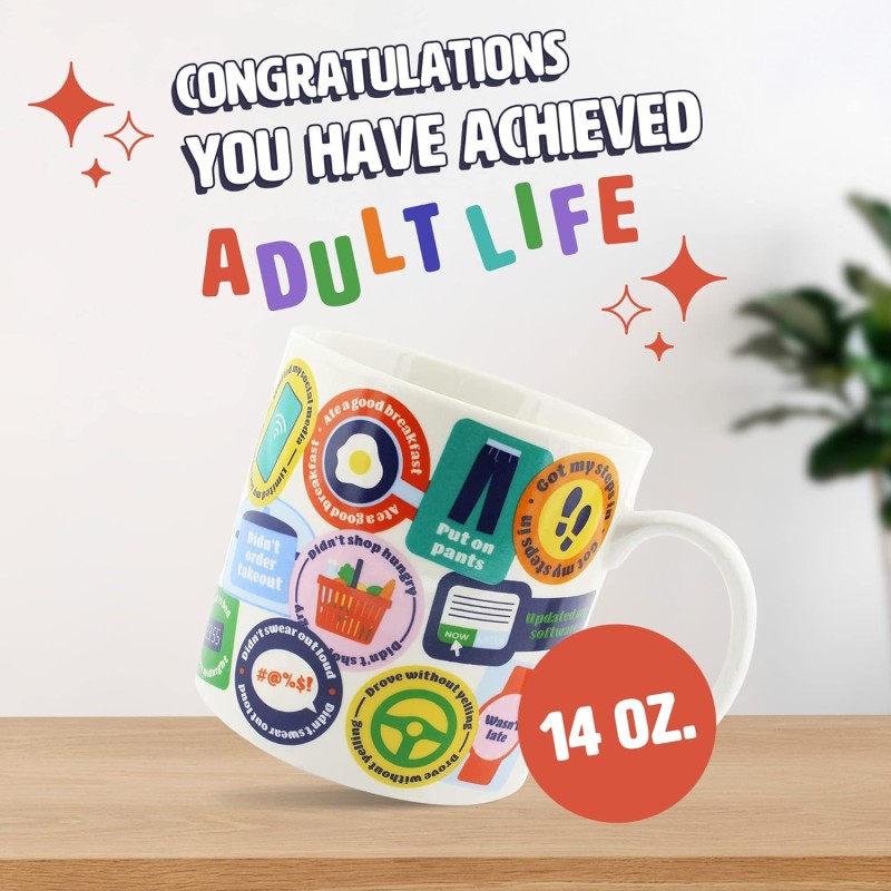 Adulting Achieved Mug by Ginger Fox