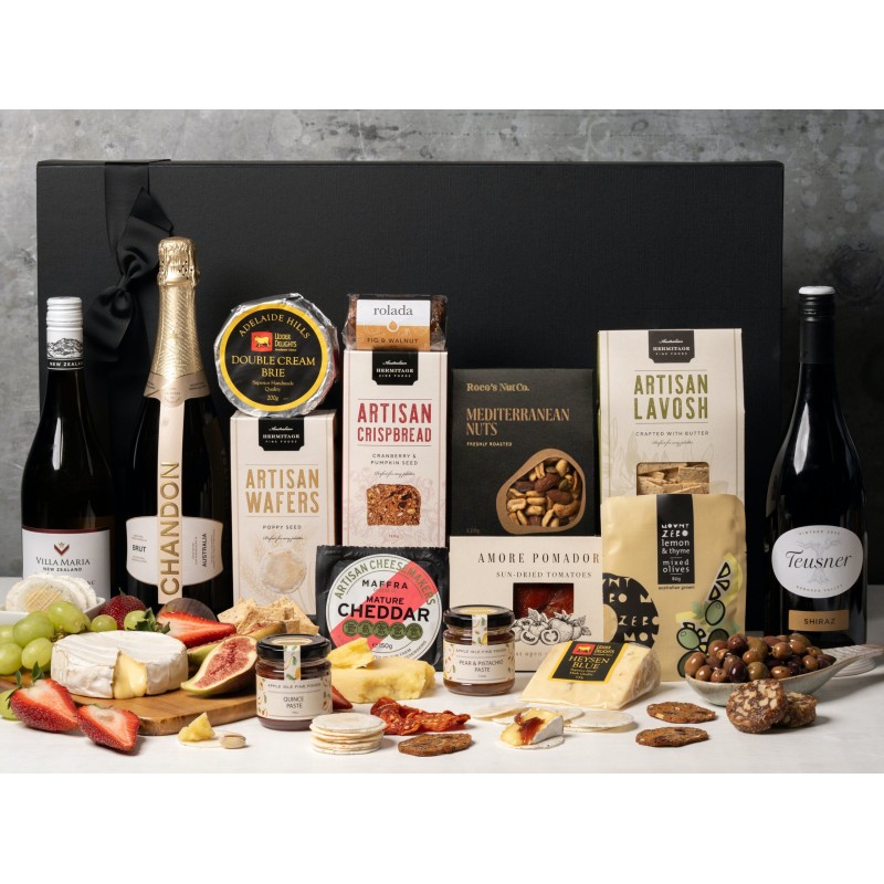 Premium Cheese and Wine Office Share Gift Set - 1