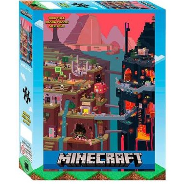 Minecraft World Red 1000 Piece Puzzle - 1