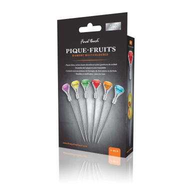 Diamond Cocktail Picks - Multicoloured by Final Touch - 4