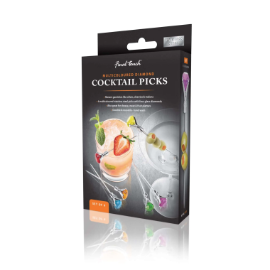 Diamond Cocktail Picks - Multicoloured by Final Touch - 1