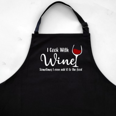 I Cook with Wine Apron - 2