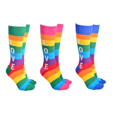 Rainbow Love Socks - 1 Pair - 2