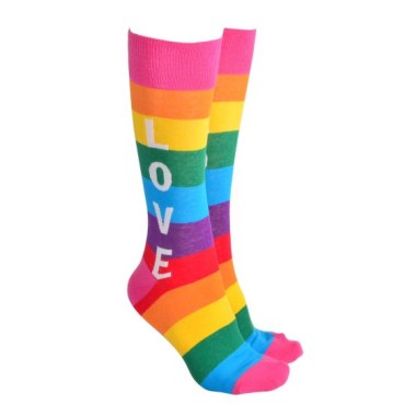 Rainbow Love Socks - 1 Pair - 3