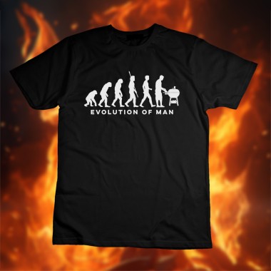 Evolution of Man BBQ T-Shirt - 2