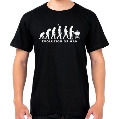Evolution of Man BBQ T-Shirt - 1
