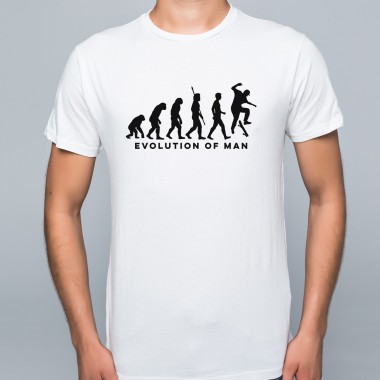 Evolution of Man Skateboarding T-Shirt - 1