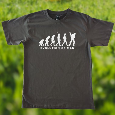 Evolution of Man Cricket T-Shirt - 1
