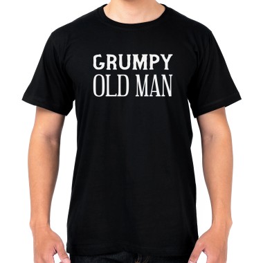 Grumpy Old Man T-Shirt - Black - 1