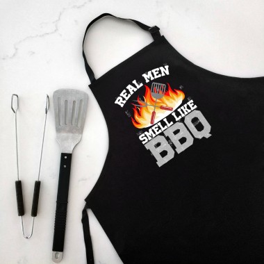 Real Men Smell Like BBQ Apron - 1