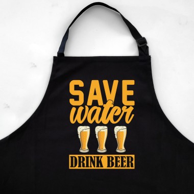 Save Water Drink Beer Apron - 1