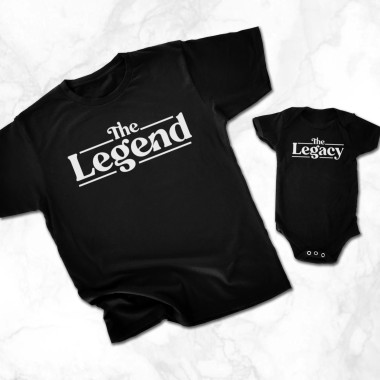 The Legend The Legacy Father and Child Matching T-Shirt - 1