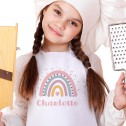 Personalised Rainbow with Name Kids Apron - 1