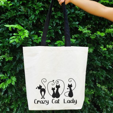 Crazy Cat Lady Tote Bag - 1