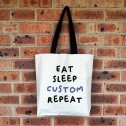 Personalised Eat Sleep Repeat Tote Bag - 4