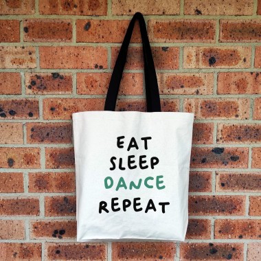 Personalised Eat Sleep Repeat Tote Bag - 2