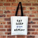 Personalised Eat Sleep Repeat Tote Bag - 5