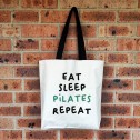 Personalised Eat Sleep Repeat Tote Bag - 3