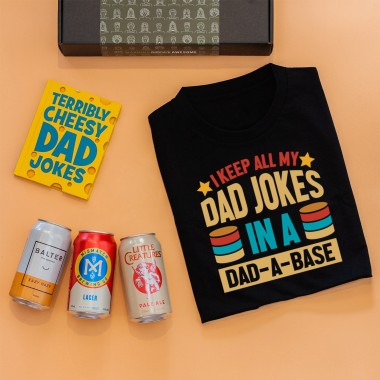 Funny Dad Father's Day Hamper with Beer - 1
