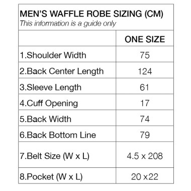 Super Soft Waffle Weave Men's Bath Robe - Stripe - 6