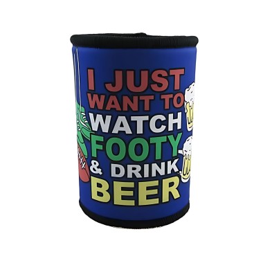 Watch Footy and Drink Beer Stubby Holder - 1