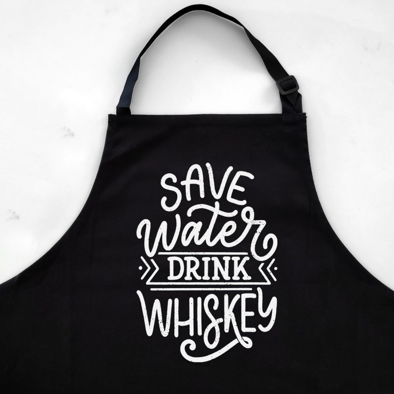 Save Water Drink Whiskey Apron - 1