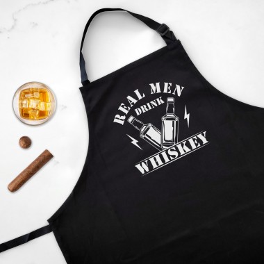 Real Men Drink Whiskey Apron - 2