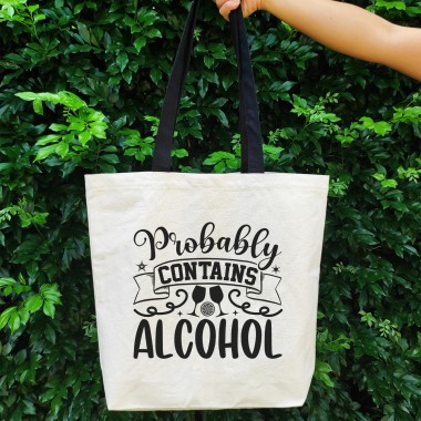 Probably Contains Alcohol Tote Bag - 1