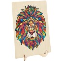 145 Piece Wooden Jigsaw Puzzle - Lion (A3 Series) - 2