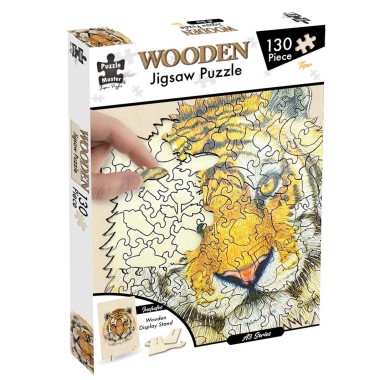 130 Piece Wooden Jigsaw Puzzle - Tiger (A3 Series) - 1