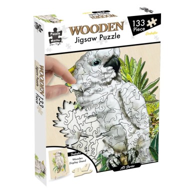 133 Piece Wooden Jigsaw Puzzle - Cockatoo (A3 Series) - 1