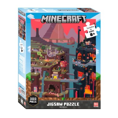 Minecraft World Red 300 Piece Puzzle - 1