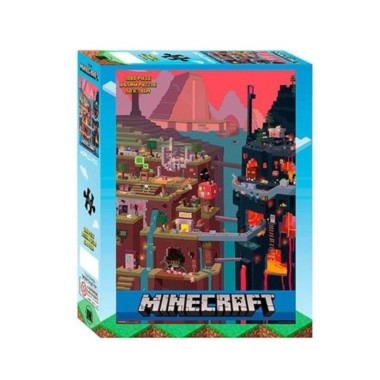 Minecraft World Red 1000 Piece Puzzle - 1