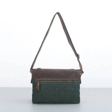 Cambridge Leather Canvas Messenger Bag by Red Fox Hub - 8