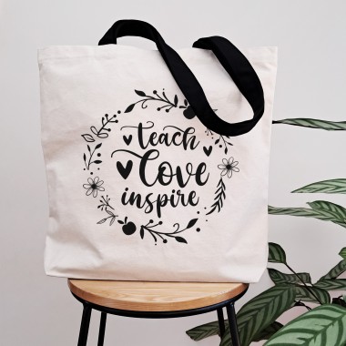 Teach Love Inspire Large Tote Bag - 1