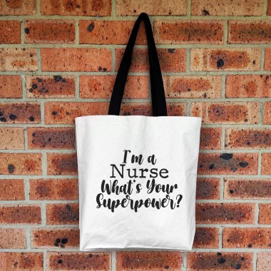 Personalised What's Your Superpower Large Tote Bag - 3